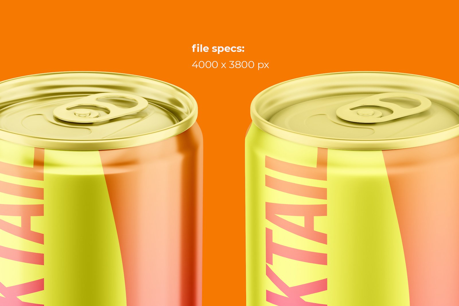 Slim 250ml Aluminium Can Mockup