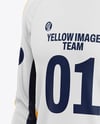 Long Sleeve Soccer Jersey Mockup - Half Side View