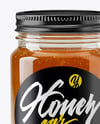 Glass Jar Wildflower Honey with Honeycomb