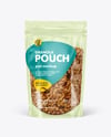 Clear Stand-Up Pouch w/ Granola Mockup