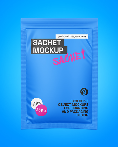 Matte Sachet Mockup