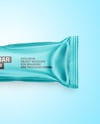 Matte Metallic Snack Package Mockup
