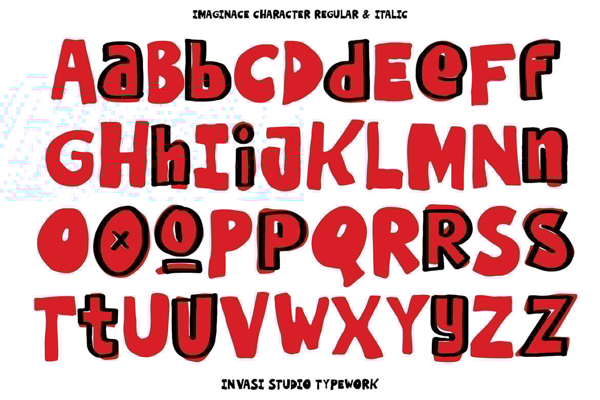 Imaginice – Raw Playful Family Font