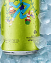 Slim Aluminium Can in Ice Mockup
