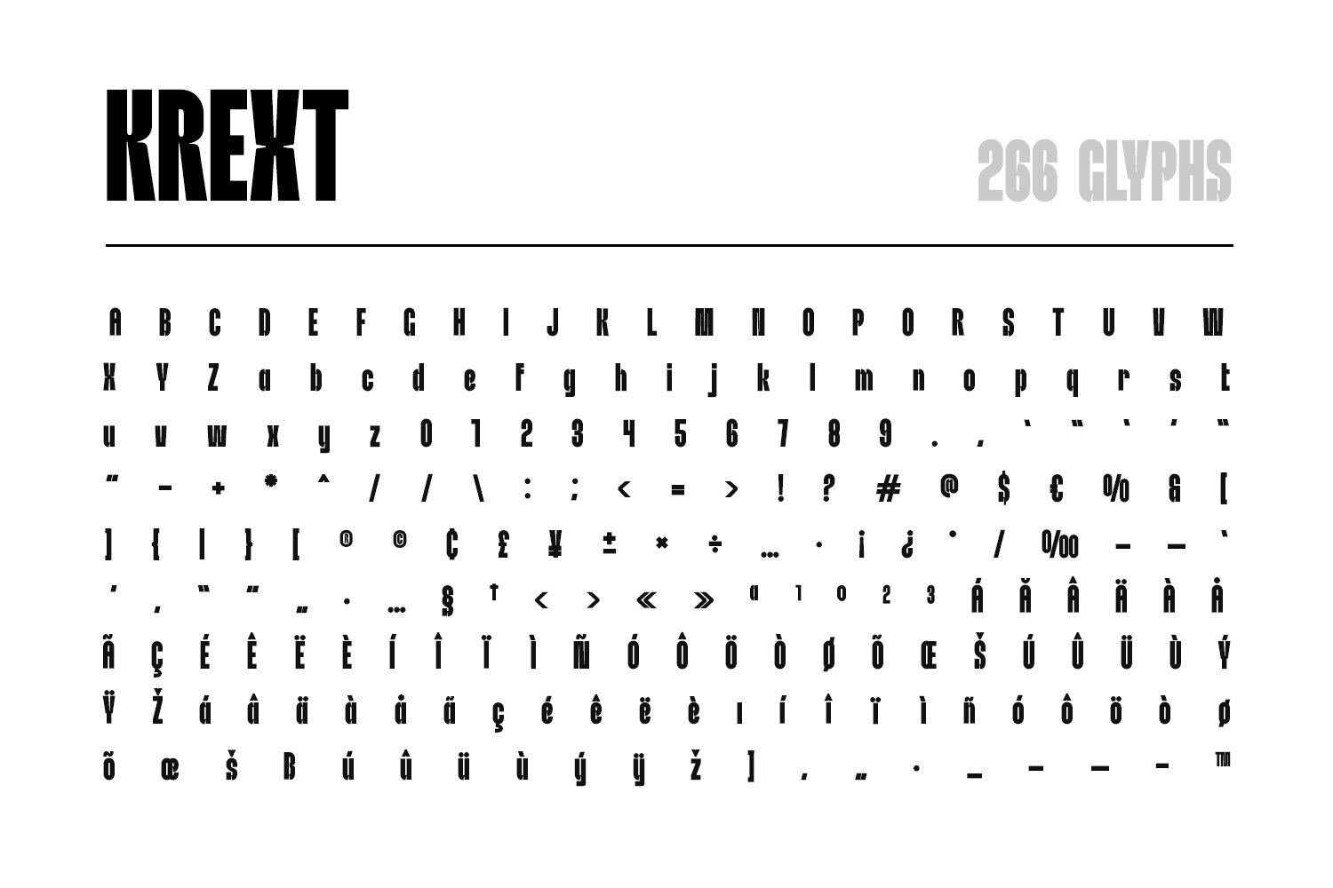 Krext Display Font