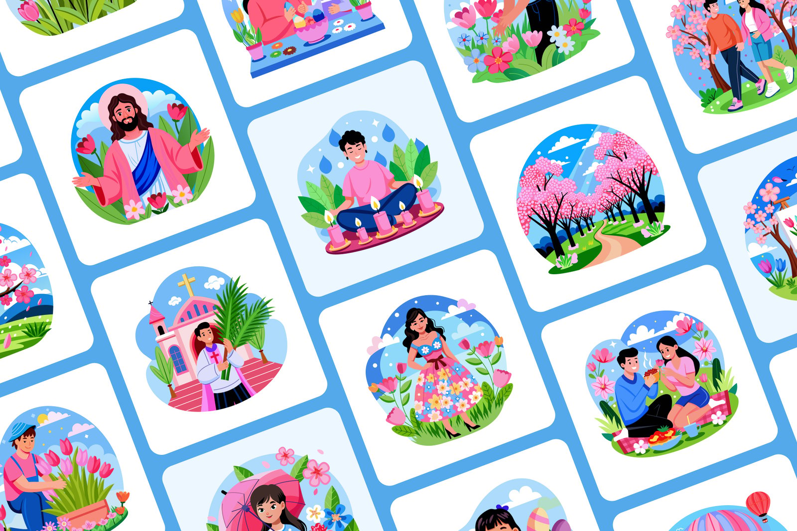Easter Illustrations Bundle