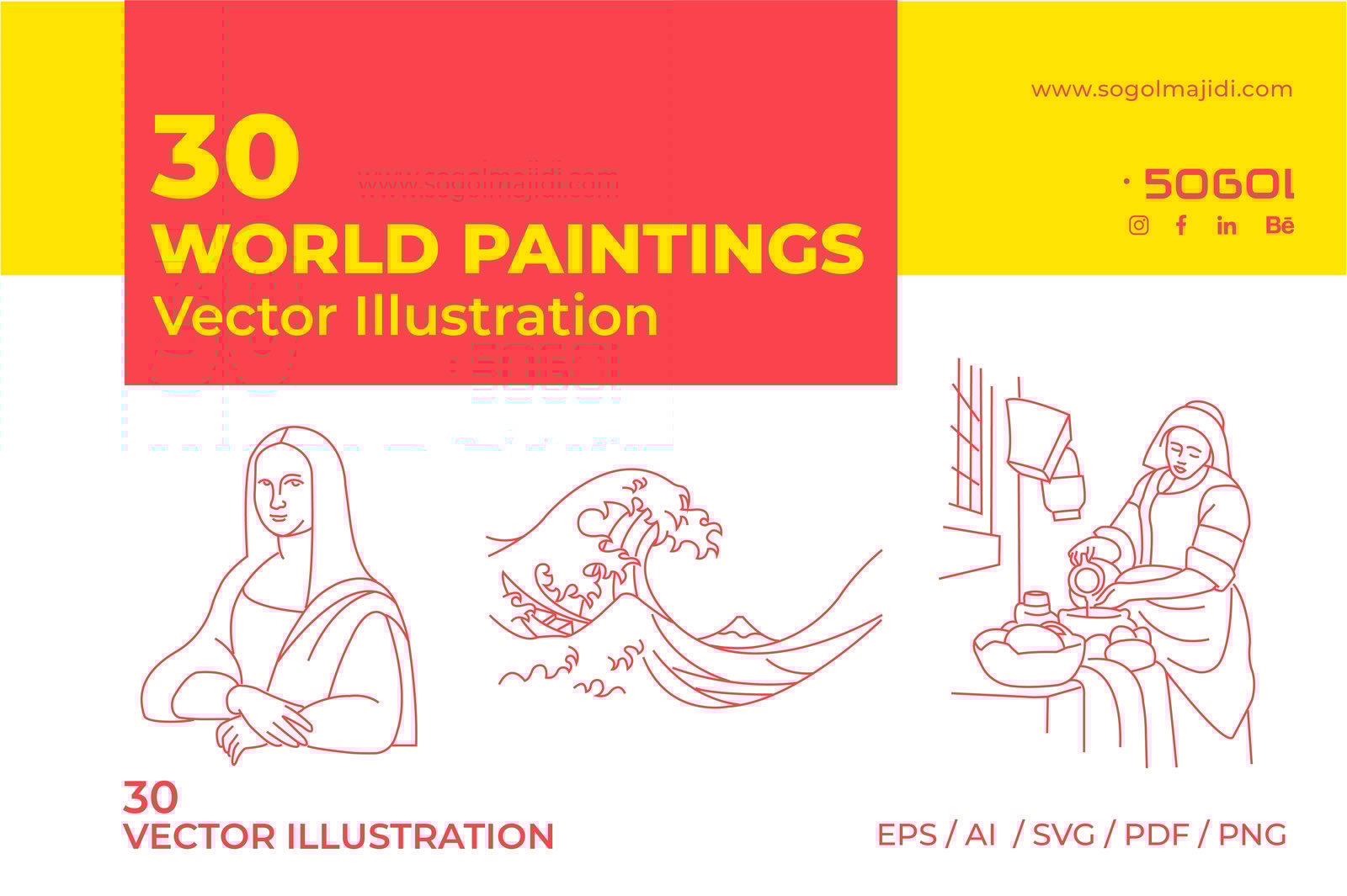 World Paintings Vector Illustration