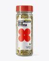Glass Jar with Fennel Seeds Mockup