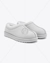 Pair of Women's UGG Slippers Mockup
