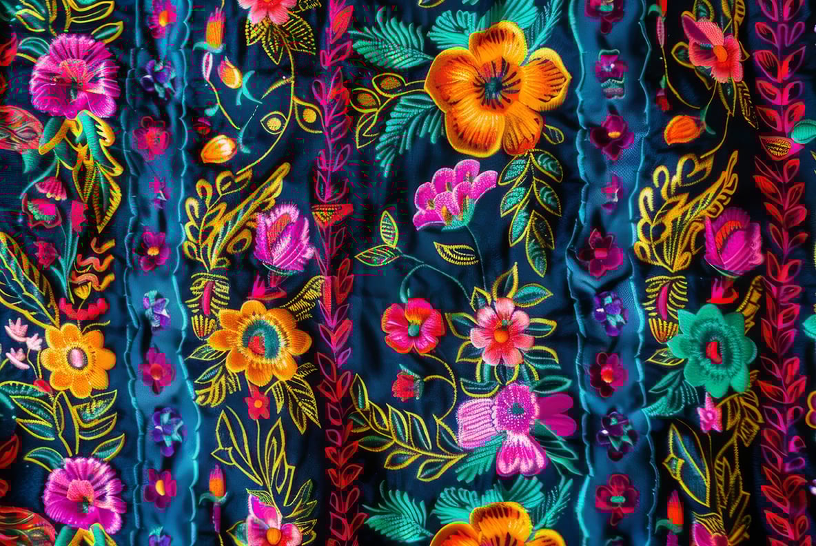 South American Fabric Patterns - 48 images