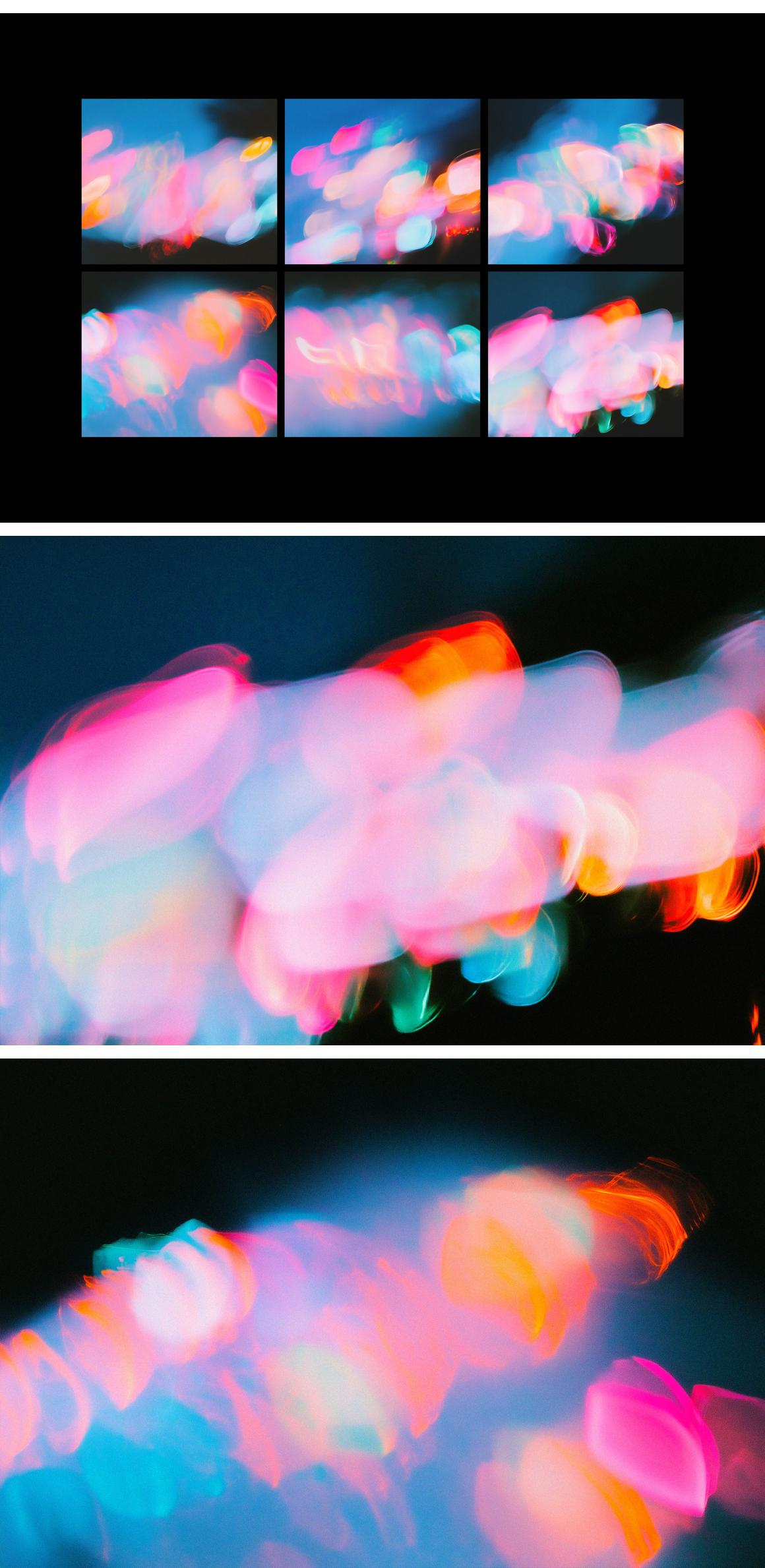 Abstract Smudged Lights Textures