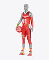 Full Basketball Kit Mockup - Half Side View