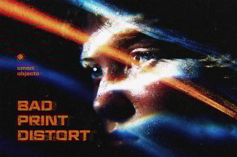 Bad Distorted Print Effect - Add-Ons
