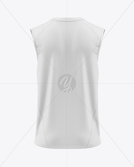Training Sleeveless Jersey Mockup - Back View