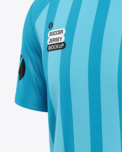 Soccer Jersey Mockup - Half Side View