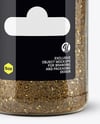 Clear Plastic Jar with Za'atar Spice Mockup