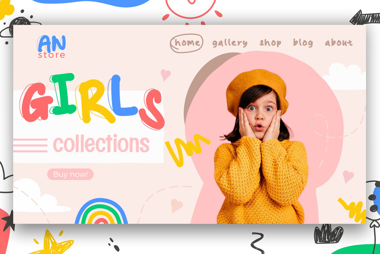 Kido Hand - decorative kids font
