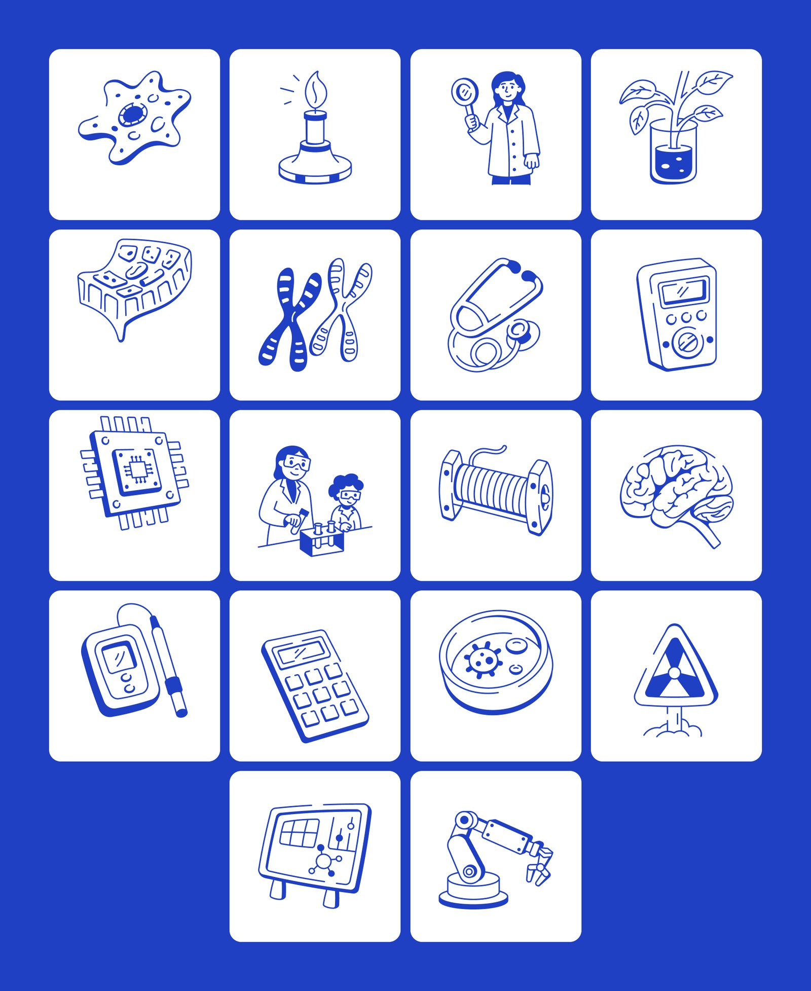 Science Doodles Illustration Set