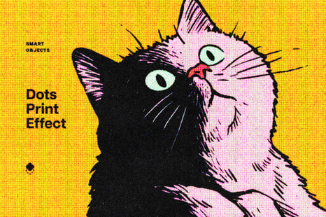 Halftone Print Style Effect - Add-Ons