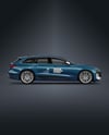 Electric Sportback Car Mockup - Side View