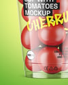 Plastic Cup with Cherry Tomatoes Mockup