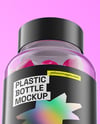 Plastic Bottle with Gummies Mockup