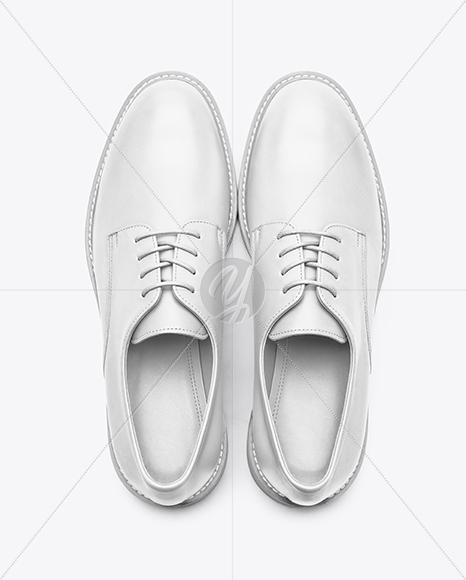 Pair of Women's Derby Shoes Mockup