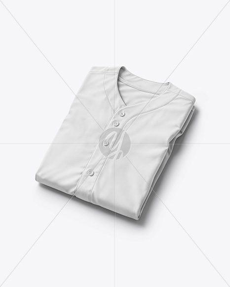 Folded Baseball Jersey Mockup