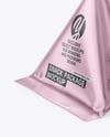 Matte Metallic Triangular Package Mockup