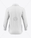 Men's Long Sleeve Shirt Mockup - Back View