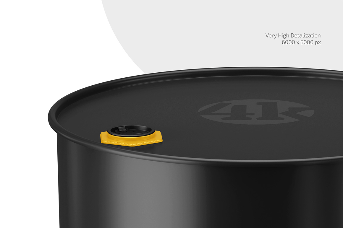 Oil Barrel Mockup Set