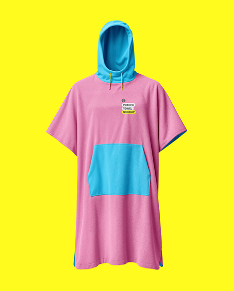 Towel Poncho Mockup