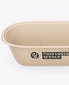 Kraft Paper Food Container in Paper Sleeve Mockup