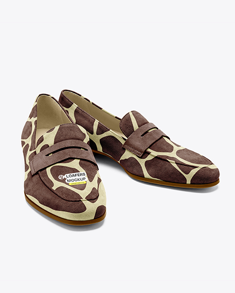 Pair of Suede Loafers Mockup - Mockups