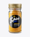 Glass Spice Jar with Turmeric Mockup