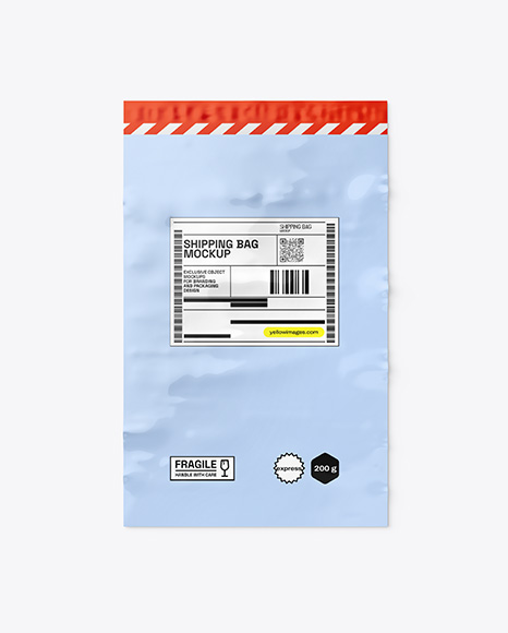 Empty Shipping Bag Mockup - Poly mailer mockup