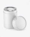 Paper Tube with Tea Mockup