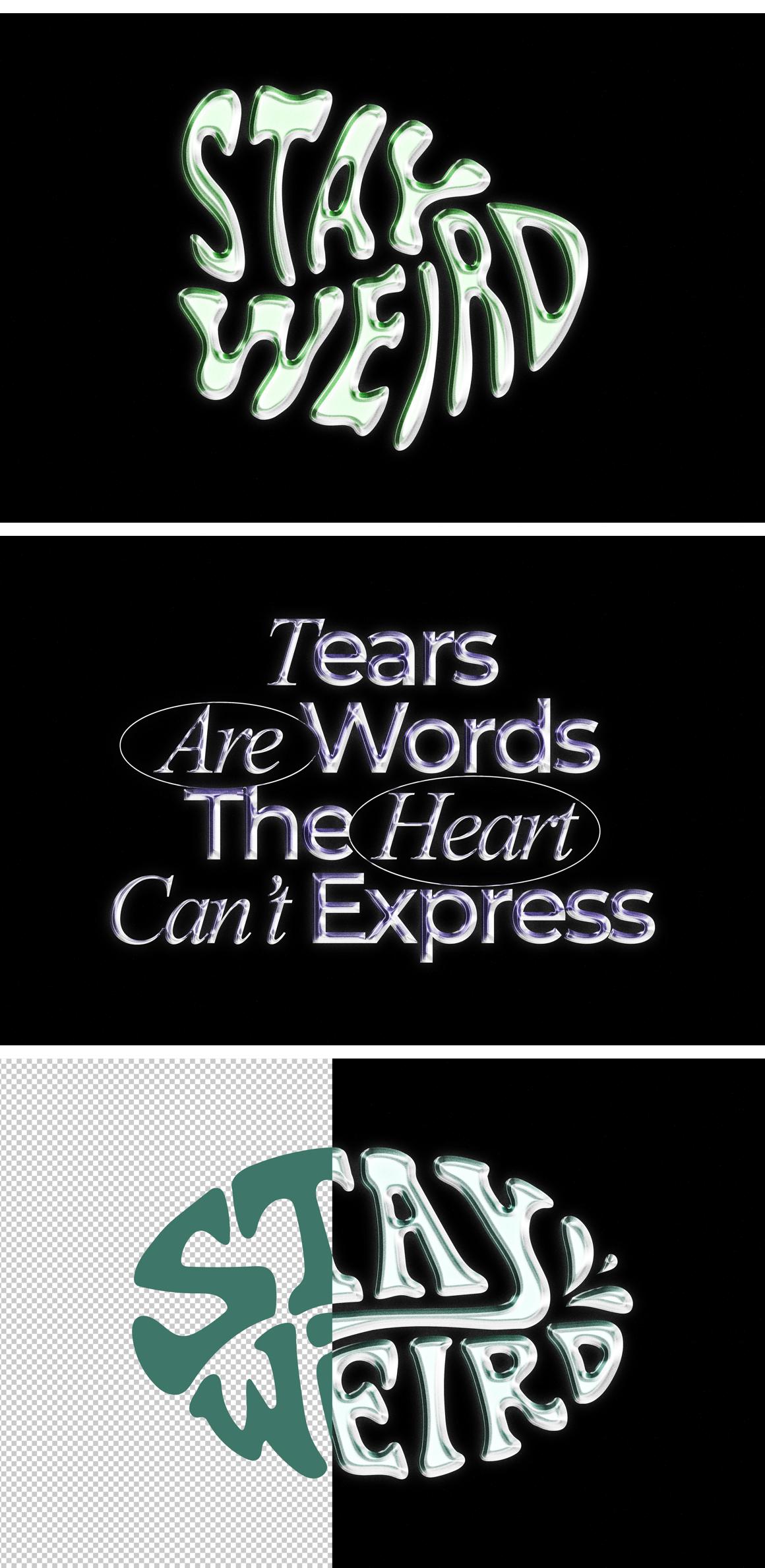 Chrome Text &amp; Logo Effect