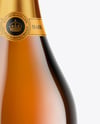 Amber Glass Champagne Bottle Mockup