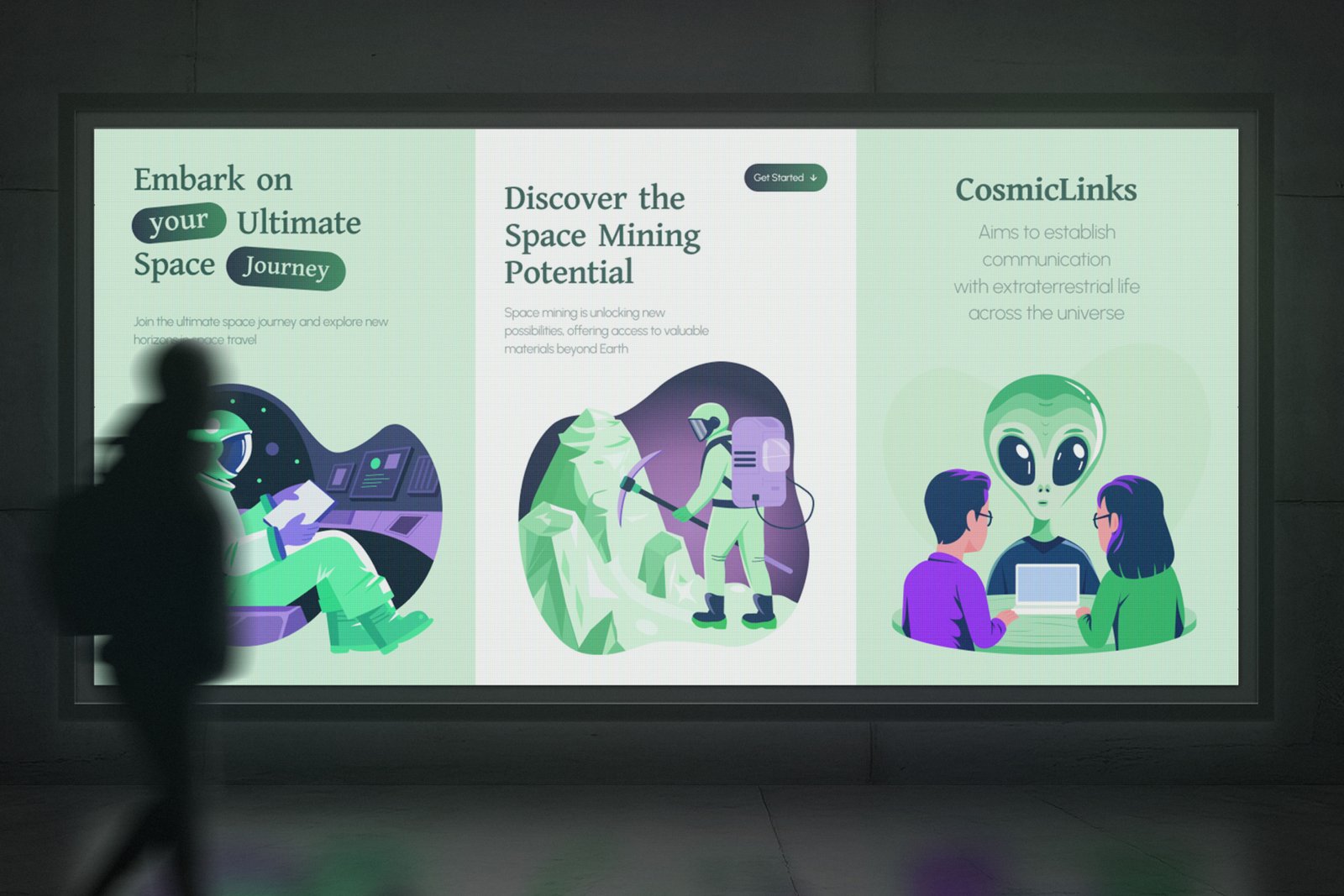 Space and Sci Fi Illustration Set