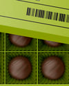 Box of Chocolate Sweets Mockup