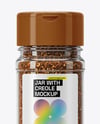 Glass Jar with Creole Seasoning Mockup