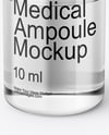 Clear Glass Medical Ampoule Mockup