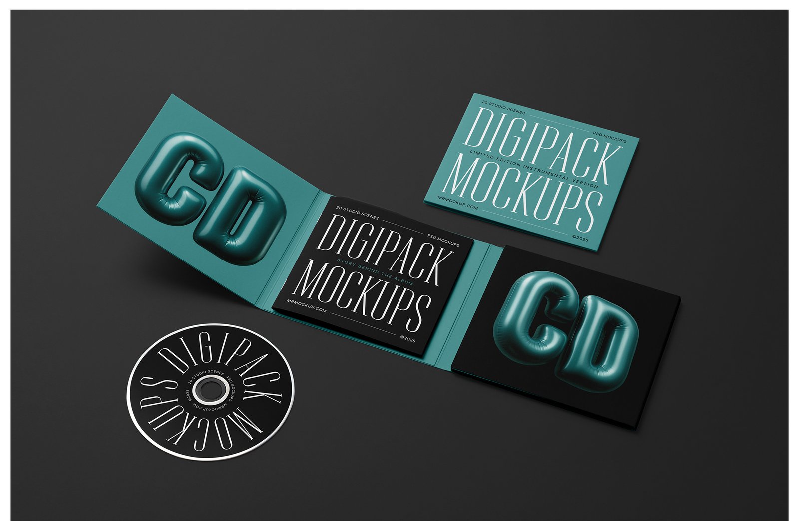 CD Digipack Mockups