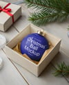 Glossy Christmas Ball in a Box Mockup