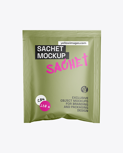 Matte Sachet Mockup