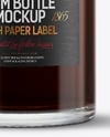 Black Rum Bottle Mockup