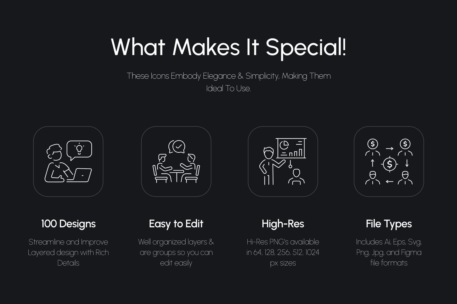 Sales Strategy Icons Set