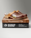 Pair of Clogs with Shoe Box Mockup