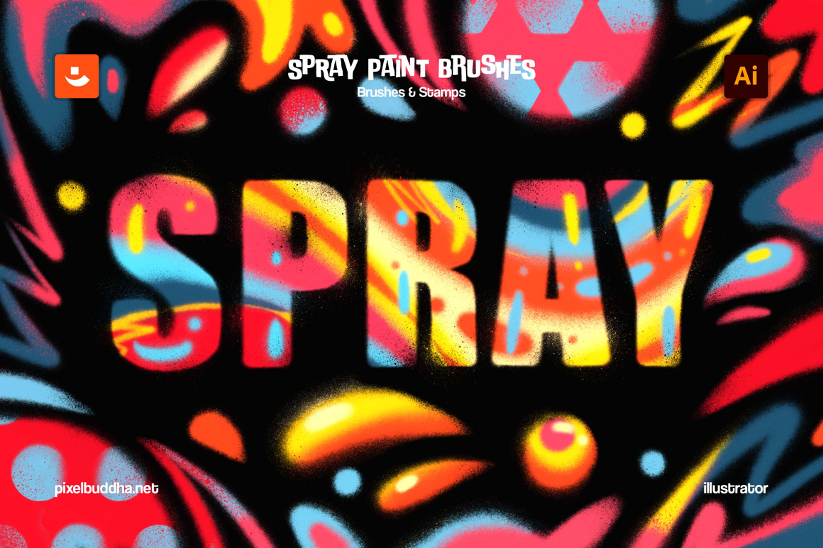 Spray Paint Illustrator Brushes